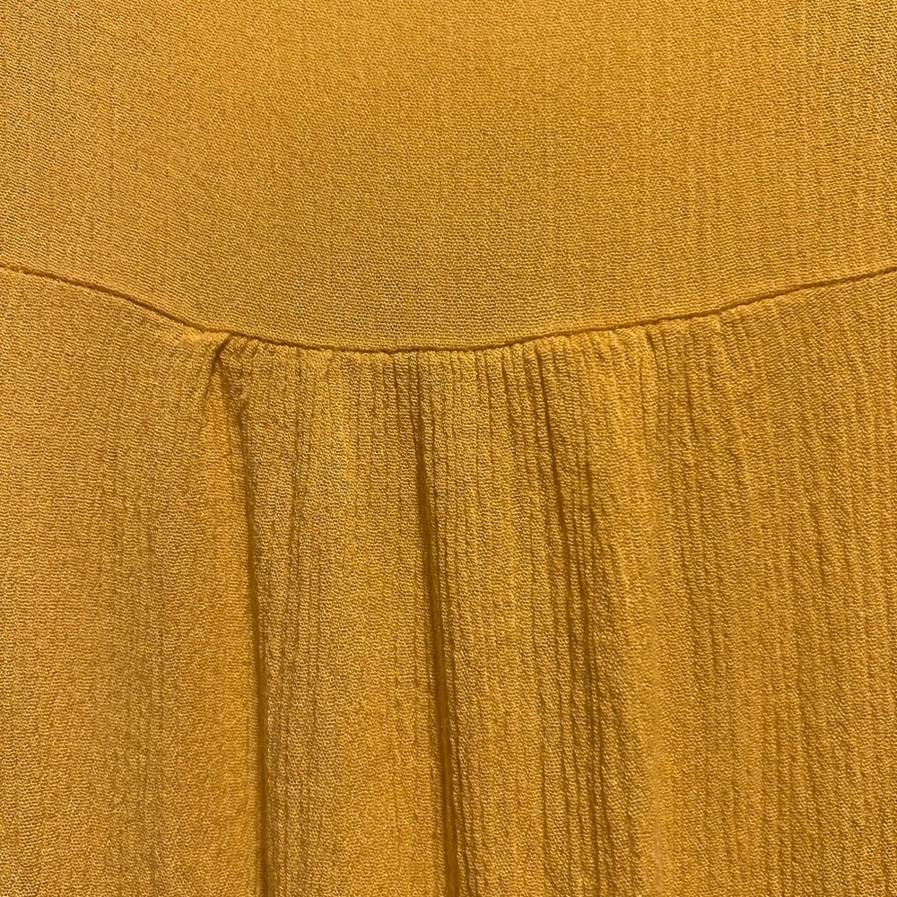 Umgee Yellow Blouse with Ruffle Sleeves - Picture 3 of 4